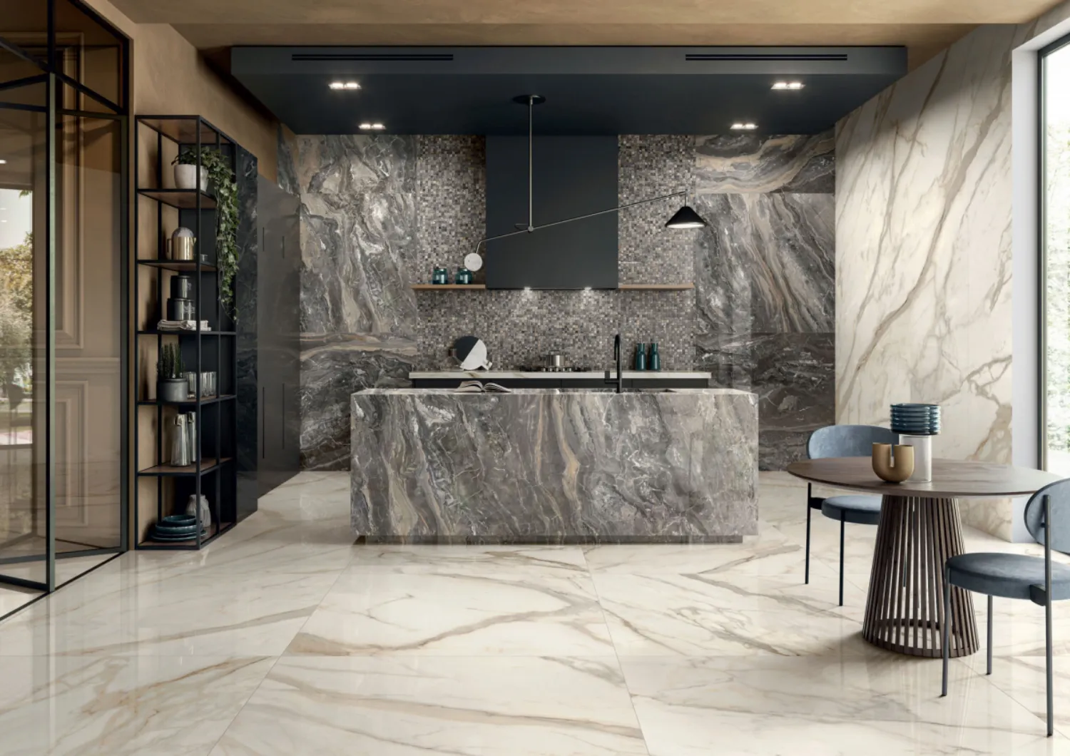 Marble Inspiration csempe beépítve — inspiráció 3