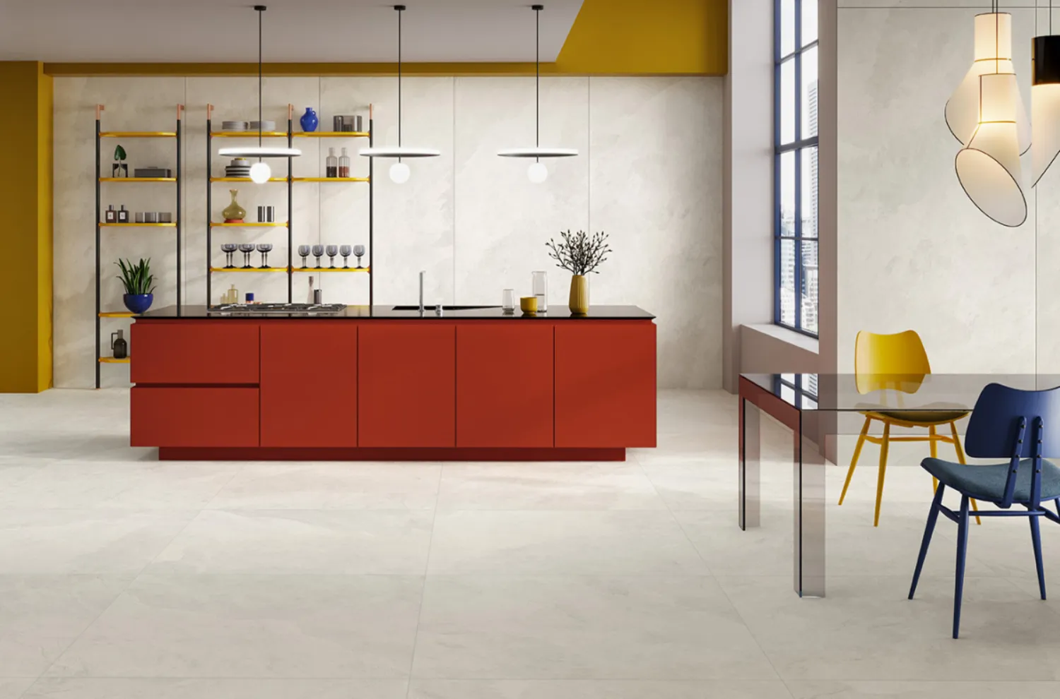 Slab 2 csempe beépítve — inspiráció 4