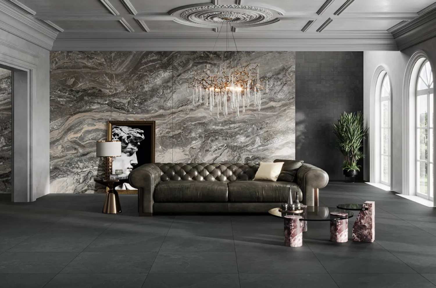 Slab 2 csempe beépítve — inspiráció 2