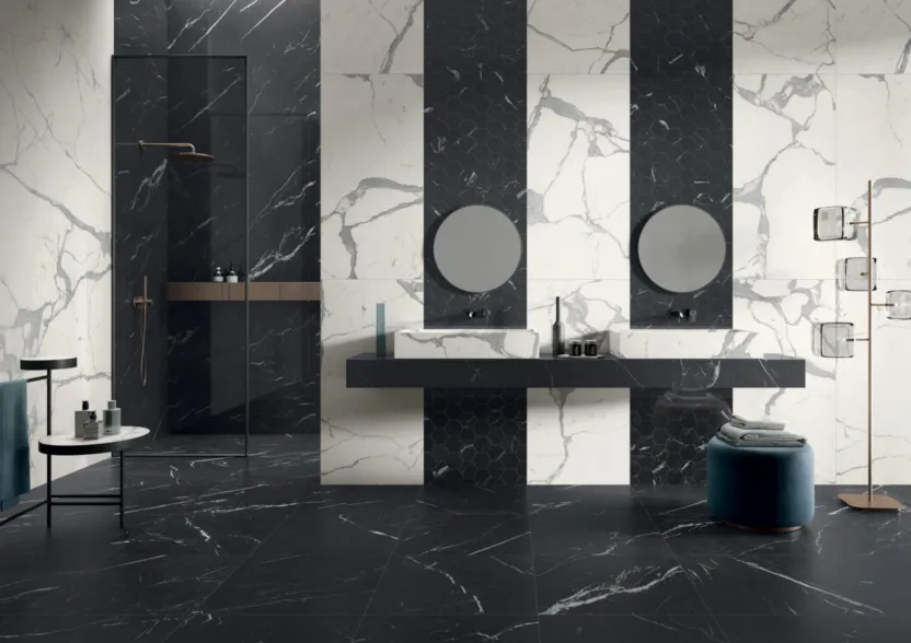 Marble Inspiration csempekollekció beépítve — referencia 1